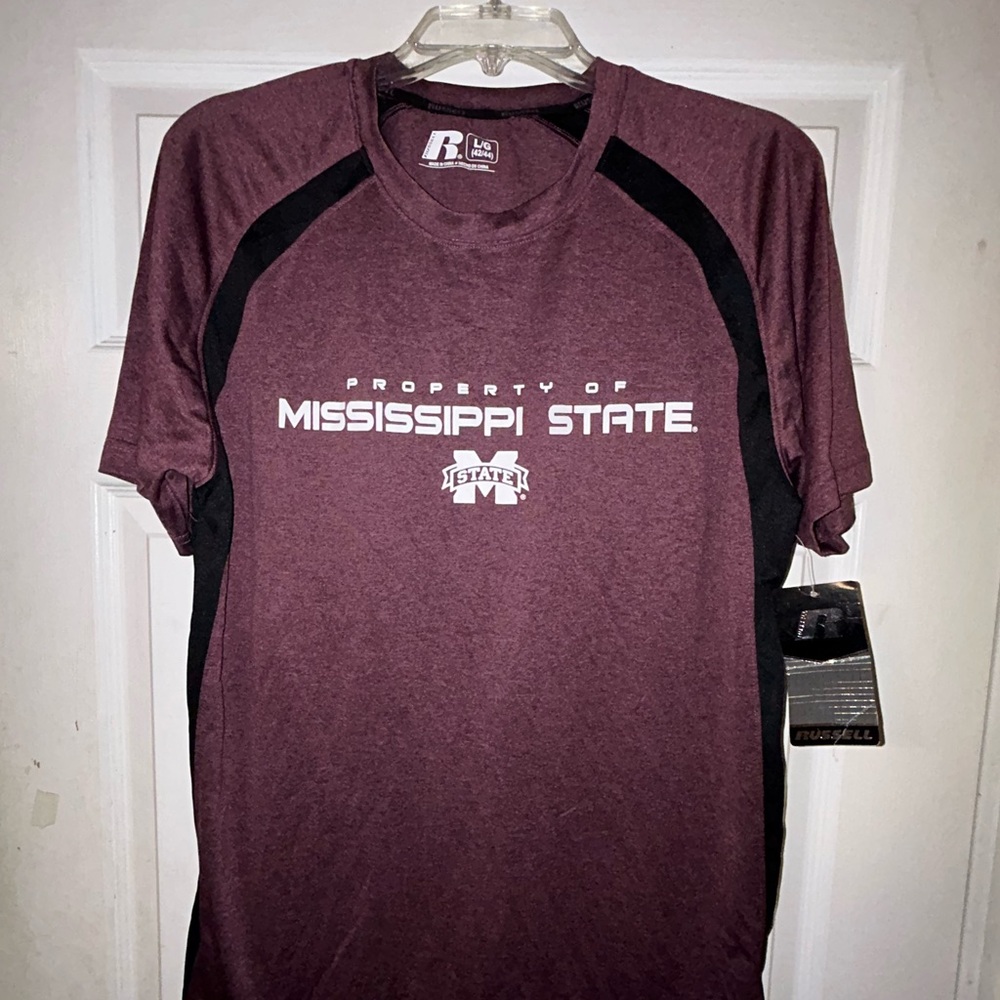 🐶🏟️ Mississippi State Bulldogs Two-Tone Locker Room Polyester Shirt 🏟️🐶